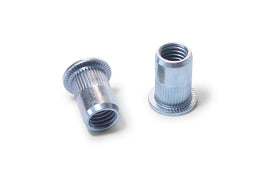 Gripmor M10 (1.0-3.5) MS BZP Flange Knurled Rivet Nut (12.0)
